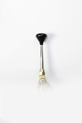 Chrysler 727 FM Shifter Chrome 6" Straight Lever Hi-Tech Black Knob