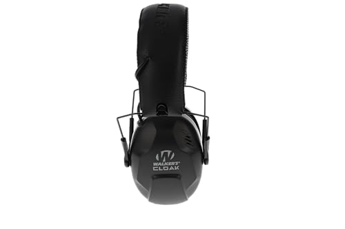 Cloak WALKER'S Dual Mic Sound-Enhancing 23-25dB Noise Reduction Rating Hunting Gun Range Shooting Hearing Protection Electronic Muffs, 2 AAA Batteries Included