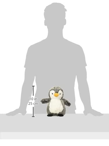 Aurora® Perky Penguin™ Snuggly Sweet & Softer™ Stuffed Animal - Comforting Companion - Imaginative Play - Gray 9.5 Inches