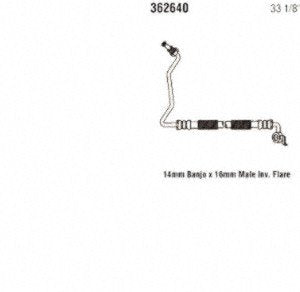 Power Steering Gates 362640 Hose Assembly Pressure Line
