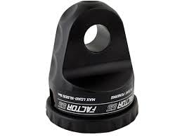 Factor 55 Prolink 00015-04 Original Shackle Mount Replaces Winch Hook with a Stronger Shackle D Ring Mount Max Load Rating 16,000 lb. Ideal for 4x4 Off Road Adventures - Black