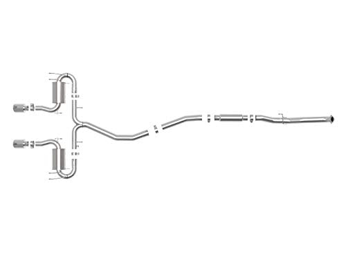 Takeda aFe Power 49-36624-P 3 IN 304 Stainless Steel Cat-Back Exhaust System w/Polished Tips