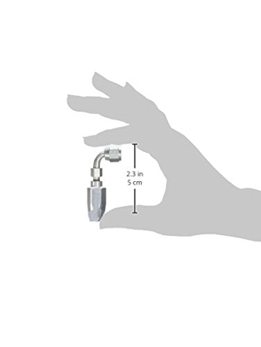 Gates Field Attachable 4C5-4RFJSX90 for C5C, C5D and C5M Hose, Dual Seat Female JIC 37/SAE 45 Flare Swivel, 90 Bent Tube, Steel, 3/16" ID