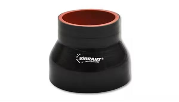 4 Ply Vibrant Reducer Coupler 3in ID x 2.5in ID x 4.5n Long - Black (19731)