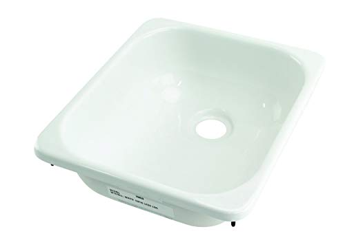 Lippert 209630 13" x 15" Square Galley/Kitchen Sink Better Bath White