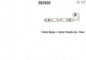 Power Steering Gates 362650 Hose Assembly Pressure Line