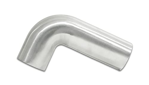 3.5in Vibrant Performance Tubing 90 Degree Bend Aluminum Brushed