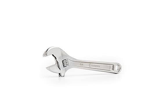 Locking C-Clamp Crescent with Swivel Pad Tips - Heavy-Duty Adjustable Clamp with Hex Key Recess & Compound Action - C11CCSVN - 11", Red