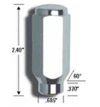 Gorilla 69148 Automotive Acorn Lug 7/8" 14-1.50 Chr Bulk Et