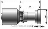 MegaCrimp Gates 16G-12FL Couplings, Code 61 O-Ring Flange, 1" ID