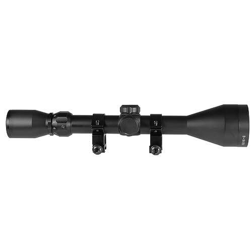 Truglo Tactical BUCKLINE Hunting Shooting Durable Waterproof Fogproof 1" Aluminum Tube Riflescope with Weaver-Style Mount Rings & Elastic Lens Covers Included