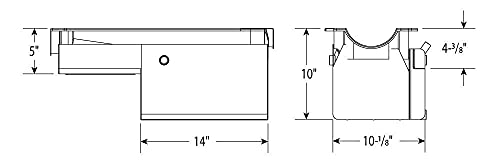 Moroso Core Based 20033 Oil Pan for Mark IV Big Block Chevy, Heavy Duty Marine Use, 10" Depth