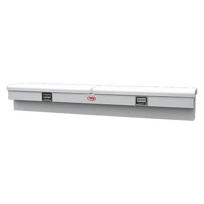 88 in. RKI Steel Side Box-2 Lids White