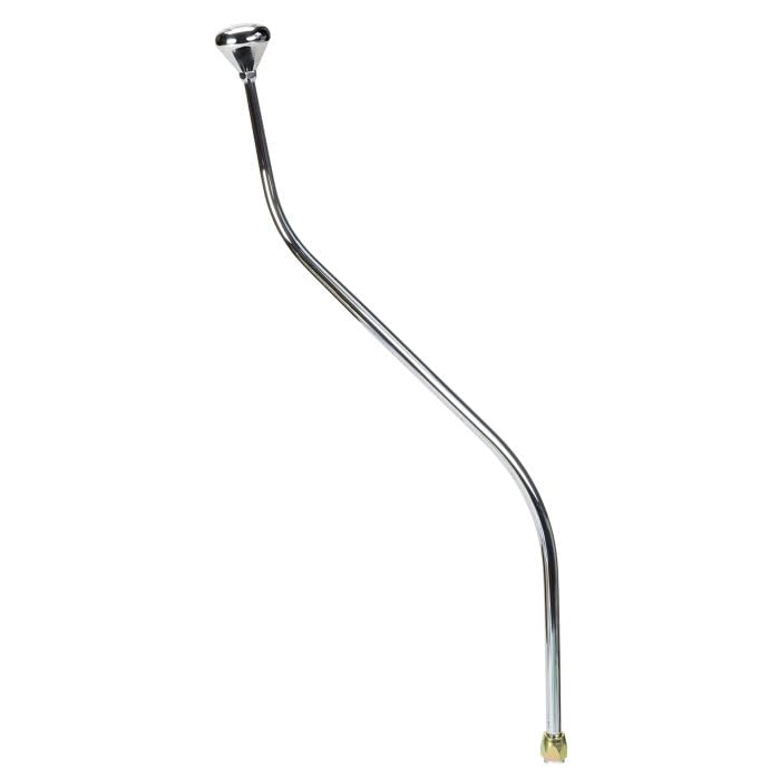 Lokar Performance Products C4 cm Shifter Ford C4 Chrome 32" Double Bend Lever Mushroom Polished Knob