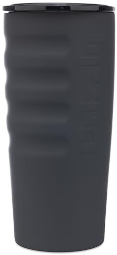 20 oz Grizzly Grip Cup with Mag Lid | Vacuum Insulated | For Coffee Car Travel Beach Camping Hiking Hunting Fishing | Stealth Gray