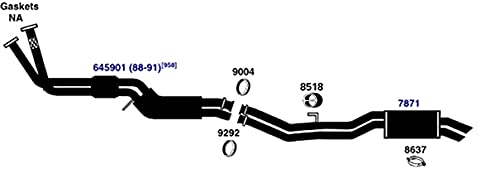 Exhaust Muffler AP Exhaust Products 7871
