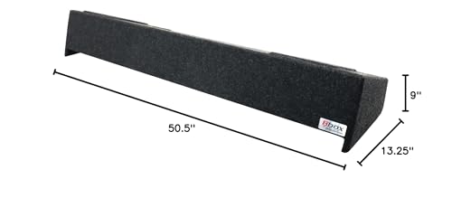 Dual Sealed Bbox 10 Inch Subwoofer Enclosure - Accu-Tuned Sealed Subwoofer Boxes & Enclosures - Subwoofer Box Improves Audio Quality, Sound & Bass - Fits 2009 - up Ford F150 Super Cab