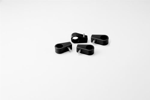 Single Place T-CLAMP, 1/2", 4 Pieces, Black