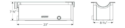 OIL PAN, MARK IV, BBC, MONSTER TRUCK, 7.75 INCH DEEP, STEEL, WET SUMP, 9.5 QT