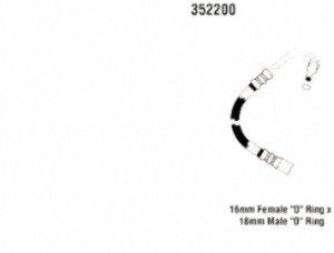 Power Steering Gates 352200 Hose Assembly Pressure Line