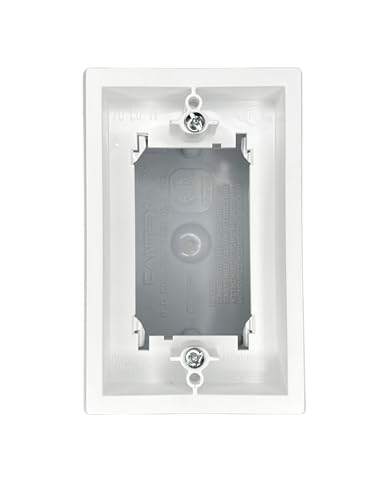 Electrical Box RV Designer S892, 8 Cubic Inches with TP GFCI Extension Ring, White, AC