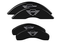 Front and Rear MGP Brake Caliper Covers for 2023 Kia EV6 Logo, Custom Fit, Black