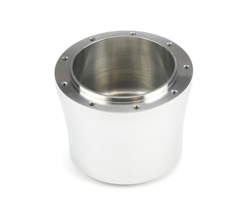 3.25" Long Nine Bolt Polished Billet Aluminum Steering Wheel HUB Adapter for '67-'94 GM Non-AIR Bag Flaming River Column