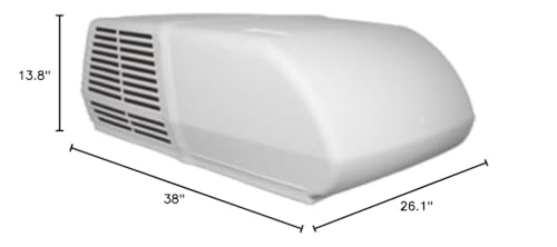 Mach 15, Coleman-Mach 15,000 BTU Power Saver A/C, Polished White, Wood Skid