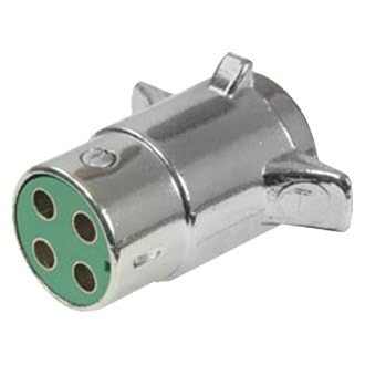 Chrome Light Duty Connector, 4-Pole Plug
