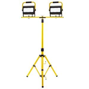 50-Watt Slim LED Work Light Dual 2-Step Tripod 10000 lumen