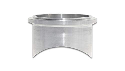 Blow Off Valve Flange Vibrant Performance 10136, Weld-On style, fits Tial 50mm, Tial Q and Tial QR BOV, coped for 2.50 in. diameter tubing, Aluminum, each