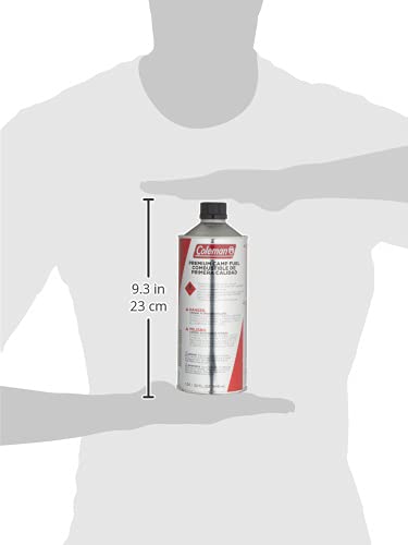 32oz Coleman Premium Camping Fuel, Efficient All Season Fuel Canister Ideal for Camping Lanterns & Stoves