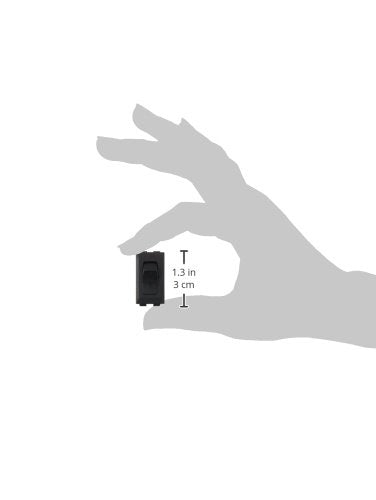 Rocker Switch RV Designer S261, 10 Amp, On / Off, SPST, Black, DC Electrical