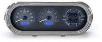 Chevy Nova 1963-65 VHX System, Carbon Fiber Face - Blue Display