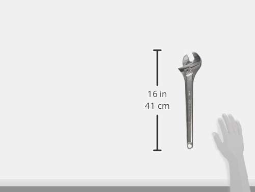 Adjustable Crescent Tapered Handle Wrench - Boxed - Home Improvement, Garage & Mechanic Versatile Hand Tool - 15" - AC215BK
