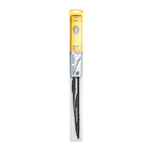 20 Inch Hella OE Quality All Seasons Streak-Free Rubber Standard Wiper Blade (Single Blade) fit select BMW Chevrolet Chrysler Dodge Ford Jeep Renault Toyota Volkswagen /9XW398114020
