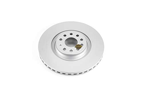 Power Stop EBR1497EVC Genuine Geomet Coated Front Brake Rotor For Audi A3 Quat, Audi Q3, Audi S3, VW Arteon, VW CC, VW GTI, VW Golf R, VW Jetta, VW Tiguan [Model Specific]