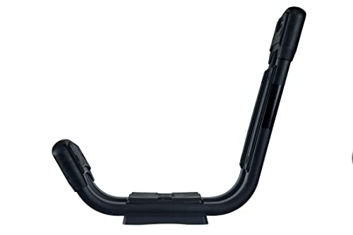 KUAT Universal Class 2 Fixed J-Style Durable Kayak Hauling Rack | Car Truck Van Rooftop Crossbar Mounted Boat Transportation System, Black | 2 Racks, 4 Tying Straps, Mounting Plates, Bolts & T-Knobs