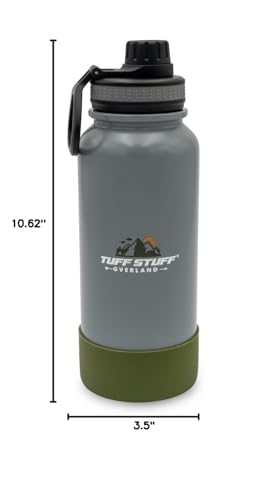 Tuff Stuff Overland Vessel Water Bottle, Steel, 32 Ounce