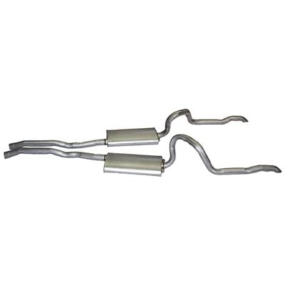 Scott Drake 1970 D0ZZ-5257-BOS Dual Exhaust System 2.25"