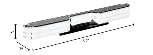 SureStep Westin 76001 Rear Bumper fits 82-04 Ranger (Exc Splash) 95-99 Tacoma 86.5-04 D21 Hardbody Pickup (Exc Frontier) 80-94 Toyota Pickup 83-86 S-Series Blazer Jimmy