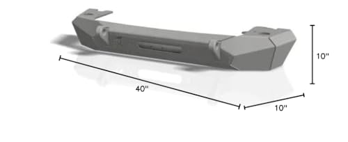 CrawlTek Front Bumper Inferno - Black compatible with 2007-2018 Jeep Wrangler JK