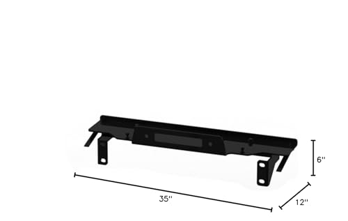 Winch Mounting Plate, Rugged Ridge | Stamped Bumper, Steel | 11543.15 | Fits 2013-2018 Jeep Wrangler JK