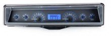Chevy Nova 1966-67 VHX System, Carbon Fiber Face - Blue Display