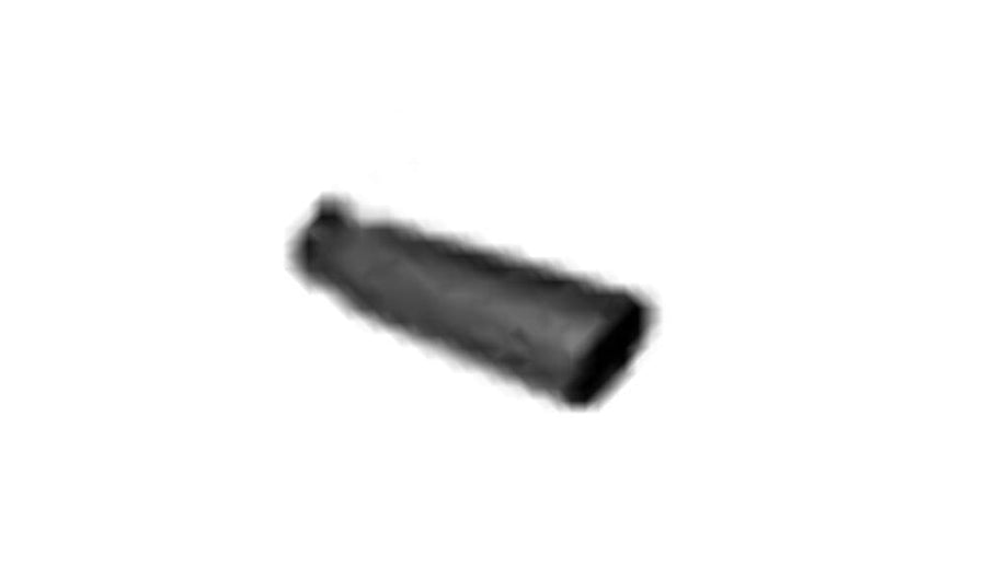BQ9-406018RBK - Different Trends Different Trends Compatible with/Replacement Black Powder Coated 6In Rolled Slant 18In Bolt On Blk Exhaust