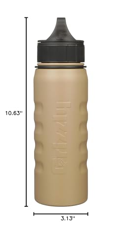 20 oz Grizzly Grip Water Bottle | Vacuum Insulated | Stainless Steel with Insulated Lid | For Gym Women Men Beach Camping Hiking Fishing Hunting Sports | October Marsh