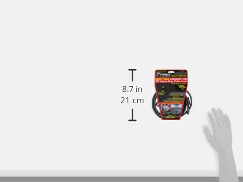 10ft Trimax MAG10SC Combination Cable Lock