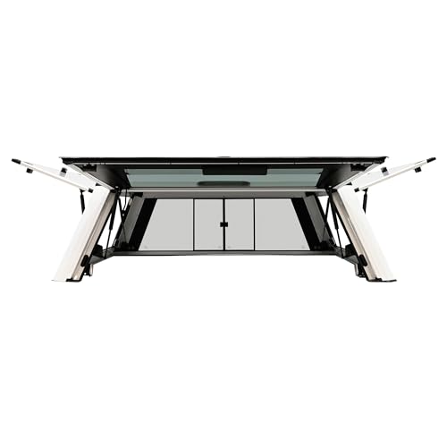 EXP Truck Cap Westin 16-14150S with Sliding Front Glass fits 2022-2026 Tundra Crew Cab 5'5" Bed Gloss White