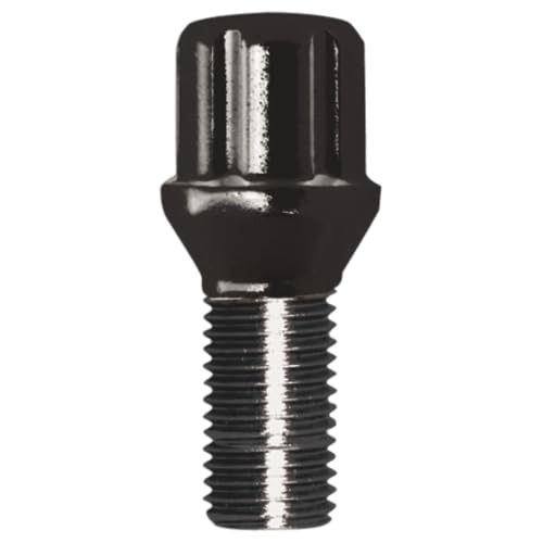 Gorilla Automotive American Accessories 17124SDBC Spline Lug Bolt 12-1.25 22Mm Blk Bulk