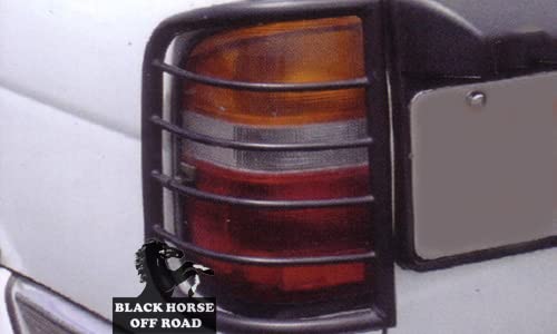 Tail Light Guards Black Horse Compatible with 1996-2004 Nissan Pathfinder-7NE15A